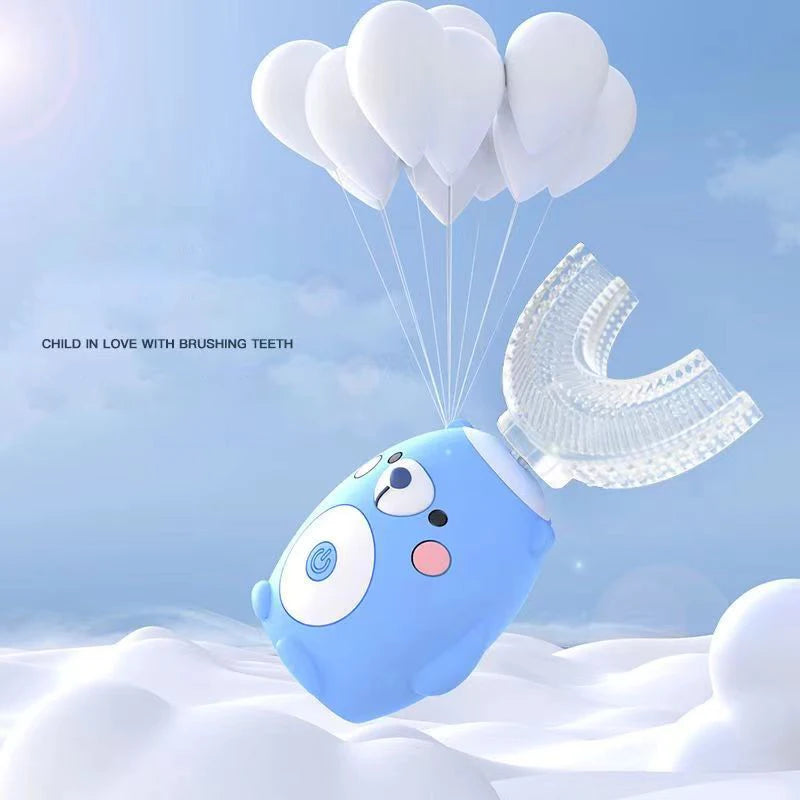 🦷 Spazzolino Elettrico Automatico per Bambini – Pulizia a 360° Divertente e Delicata